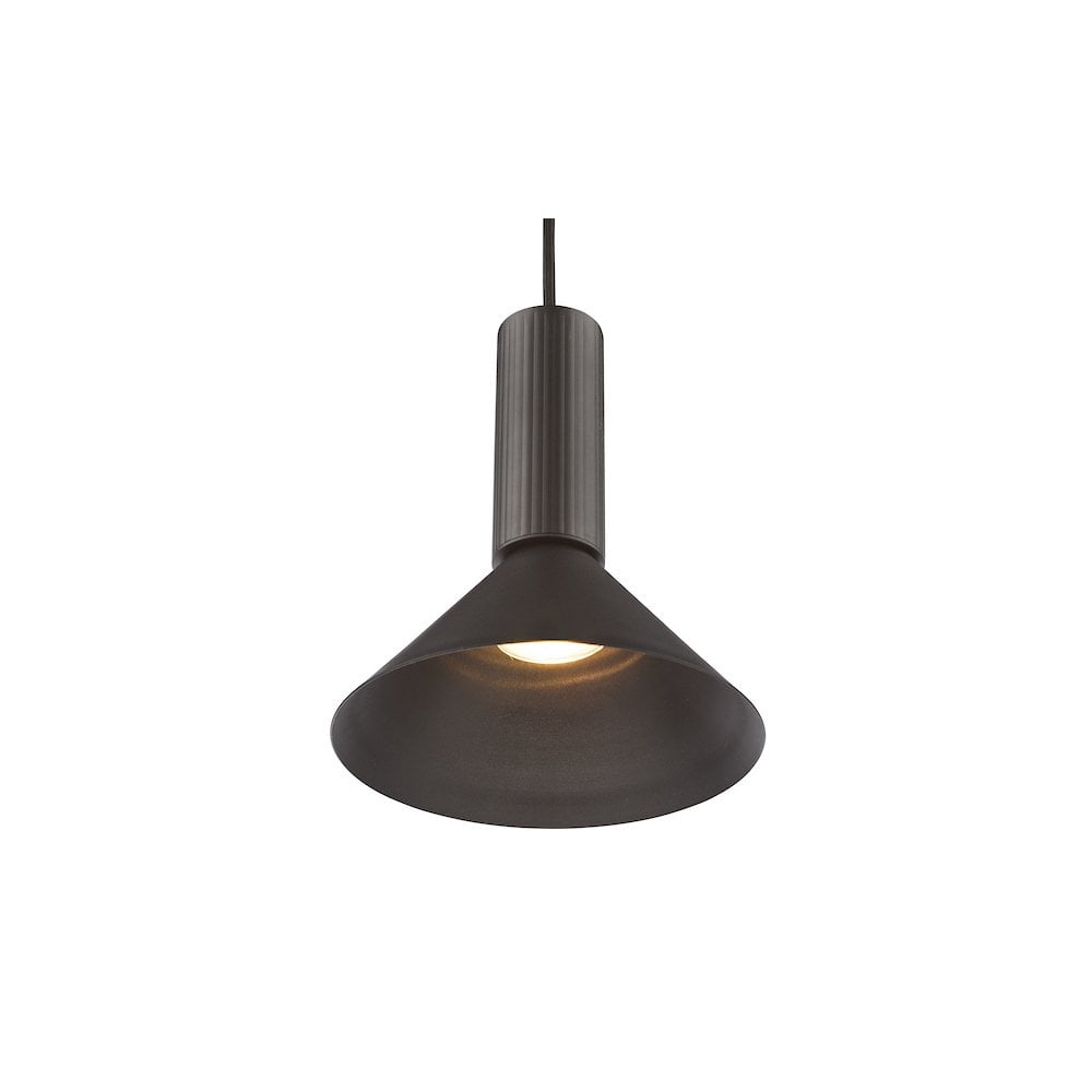 Dar RAG0122 Ragnar Pendant/Wall Light Satin Black