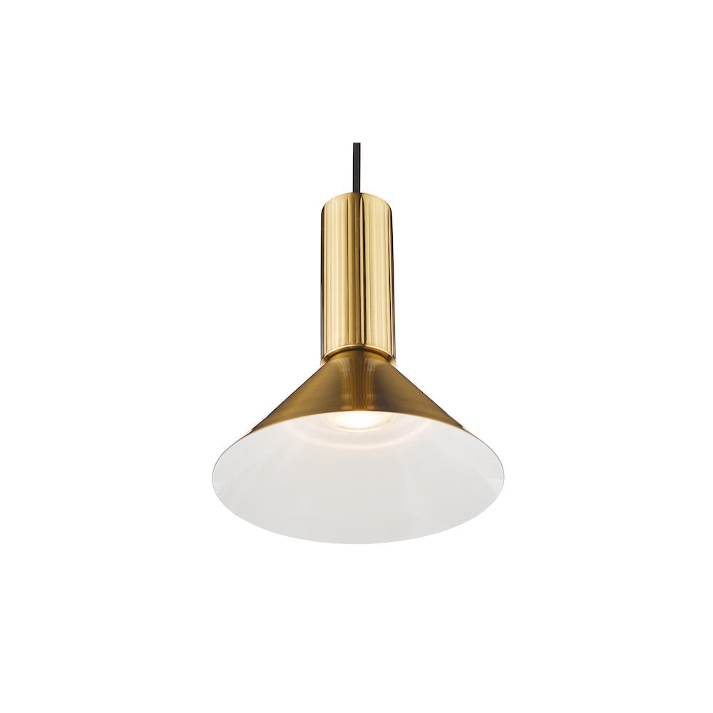 Dar RAG0140 Ragnar Pendant/Wall Light Natural Brass