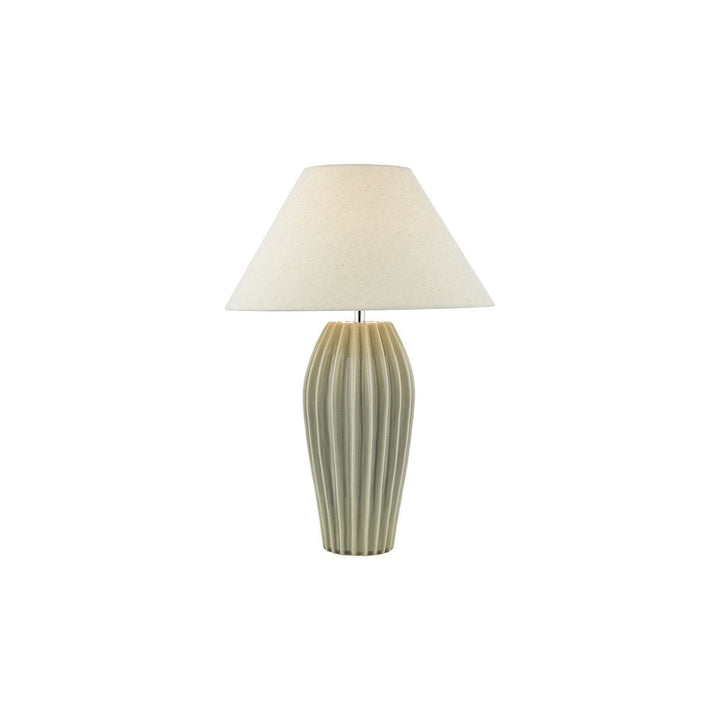 Dar ROS4239-CLE1633 Rosario Table Lamp Grey Crackle Glaze With Shade