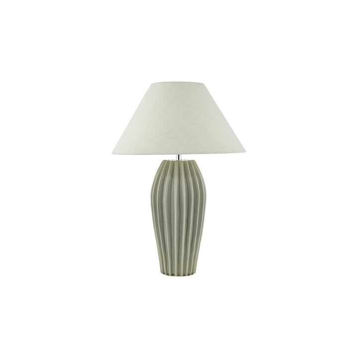 Dar ROS4239-CLE1633 Rosario Table Lamp Grey Crackle Glaze With Shade