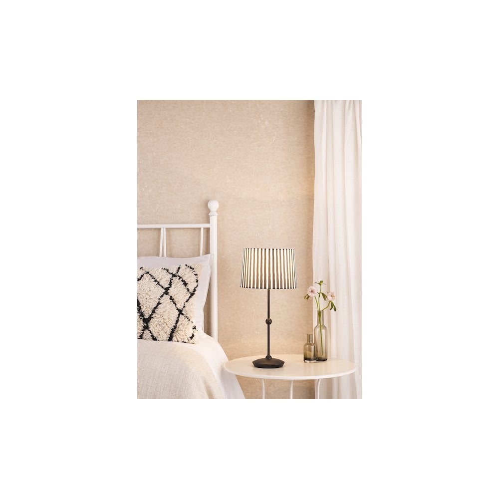 Dar SOS4222 Sosa Table Lamp Matt Black With Shade