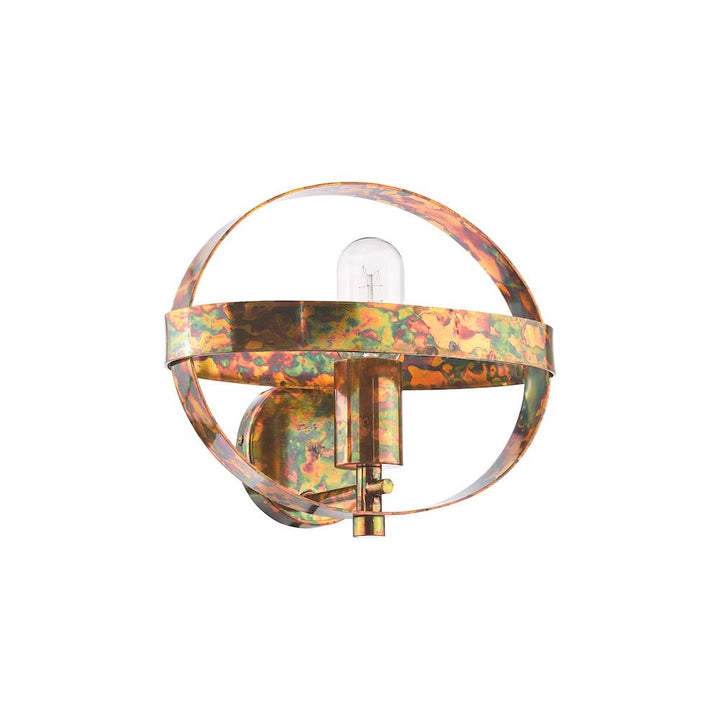 Dar SYM0764 Symbol Wall Light Mottled Copper