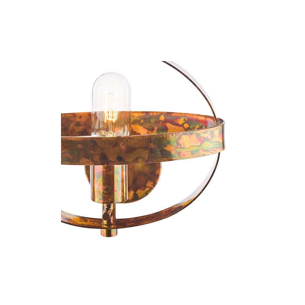 Dar SYM0764 Symbol Wall Light Mottled Copper