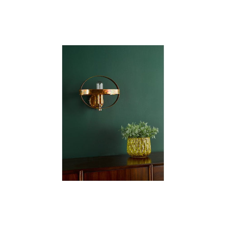 Dar SYM0764 Symbol Wall Light Mottled Copper