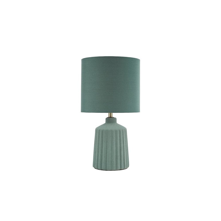 Dar CHL4124 Chloris Small Table Lamp Green With Shade