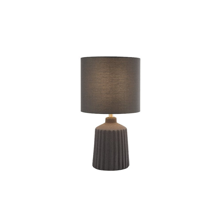 Dar CHL4139 Chloris Small Table Lamp Grey With Shade