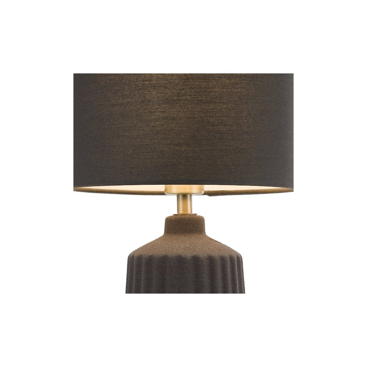 Dar CHL4139 Chloris Small Table Lamp Grey With Shade