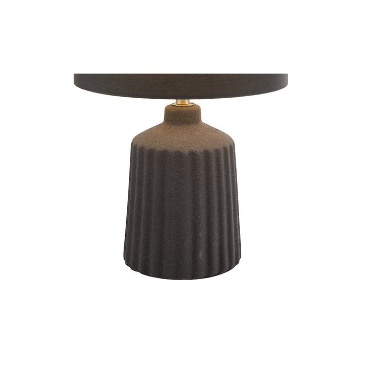 Dar CHL4139 Chloris Small Table Lamp Grey With Shade