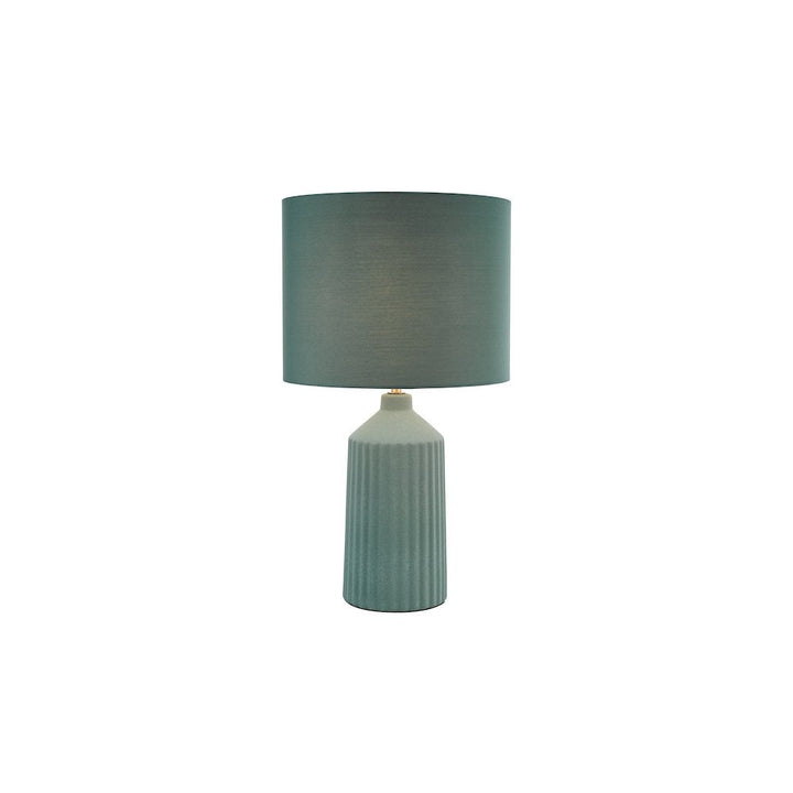 Dar CHL4324 Chloris Large Table Lamp Green With Shade