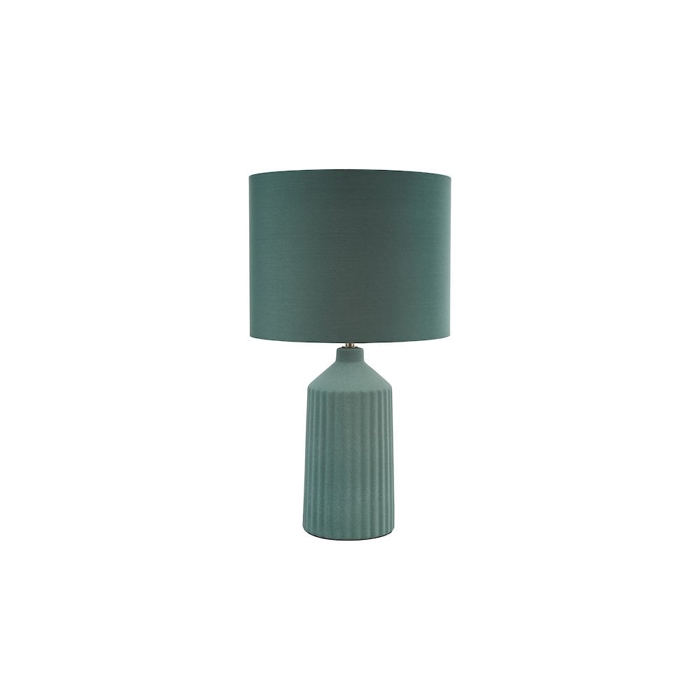 Dar CHL4324 Chloris Large Table Lamp Green With Shade