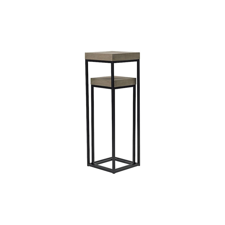 Dar 001FAB001 Fabio Nest of 2 Plant Stand Oak Style Effect