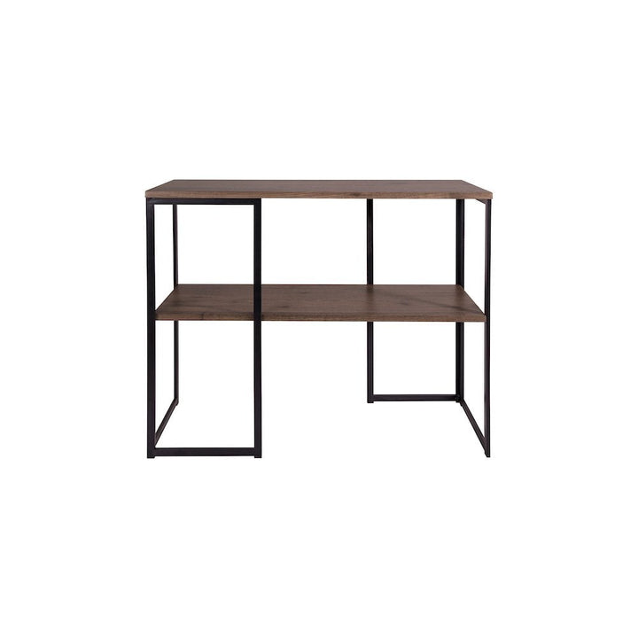 Dar 001KIM001 Kimora Console Table Brown Pine Veneer and Matt Black