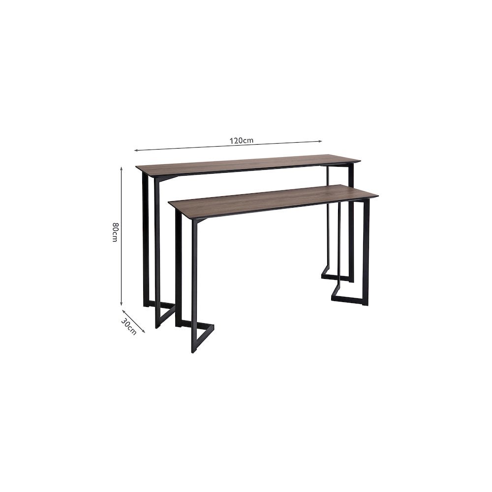 Dar 001LUL001 Lulani Nested Console Tables Mocha