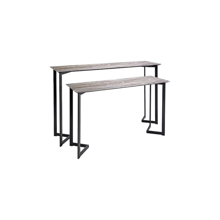 Dar 001LUL002 Lulani Nested Console Table Brown Stone