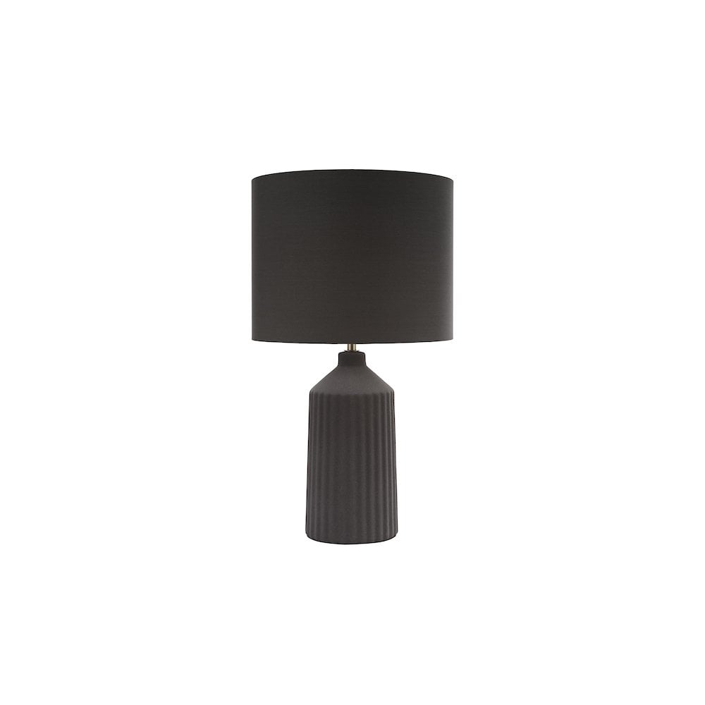 Dar CHL4339 Chloris Large Table Lamp Grey With Shade