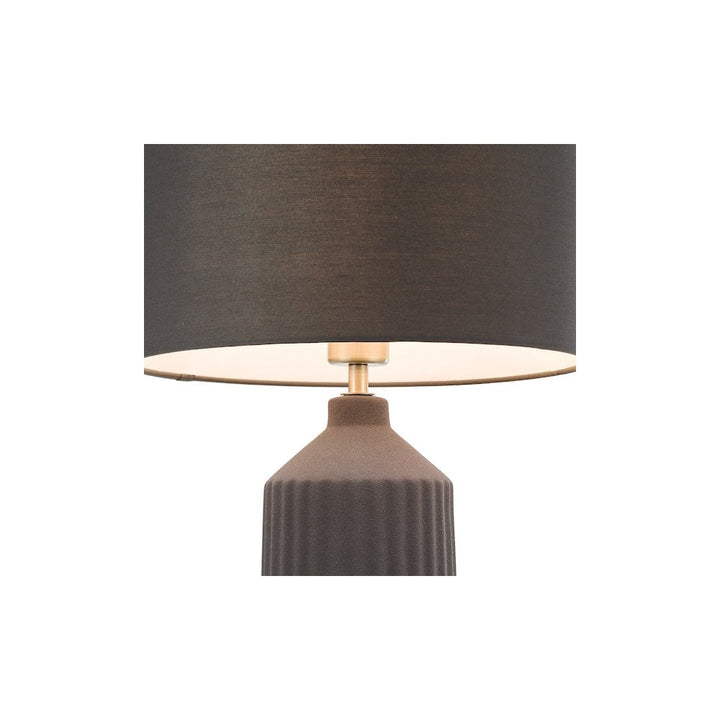 Dar CHL4339 Chloris Large Table Lamp Grey With Shade