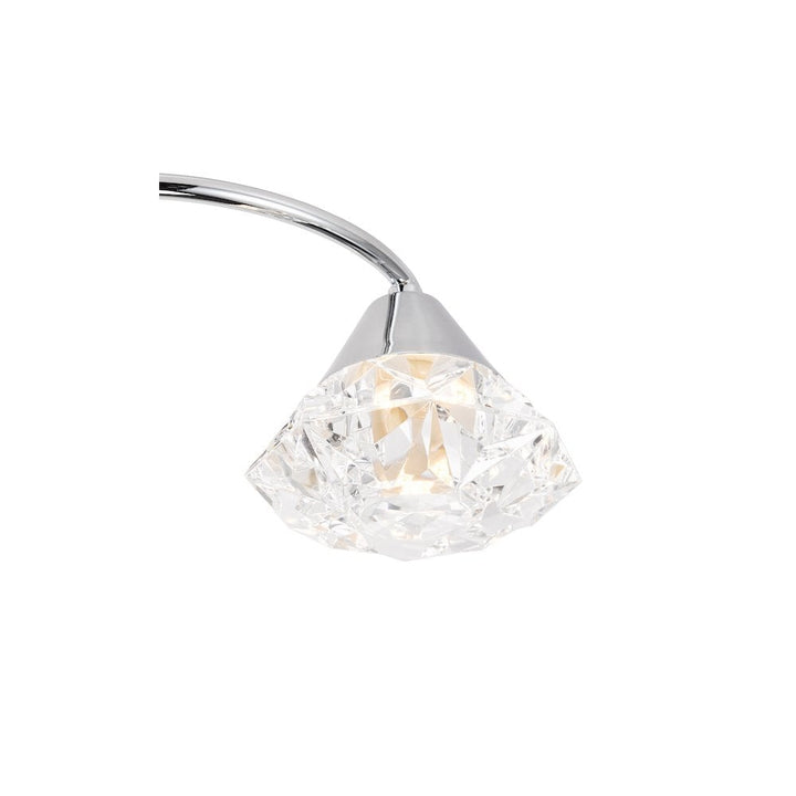 Dar DIL5350 Dilys 3 Light Semi-Flush Polished Chrome