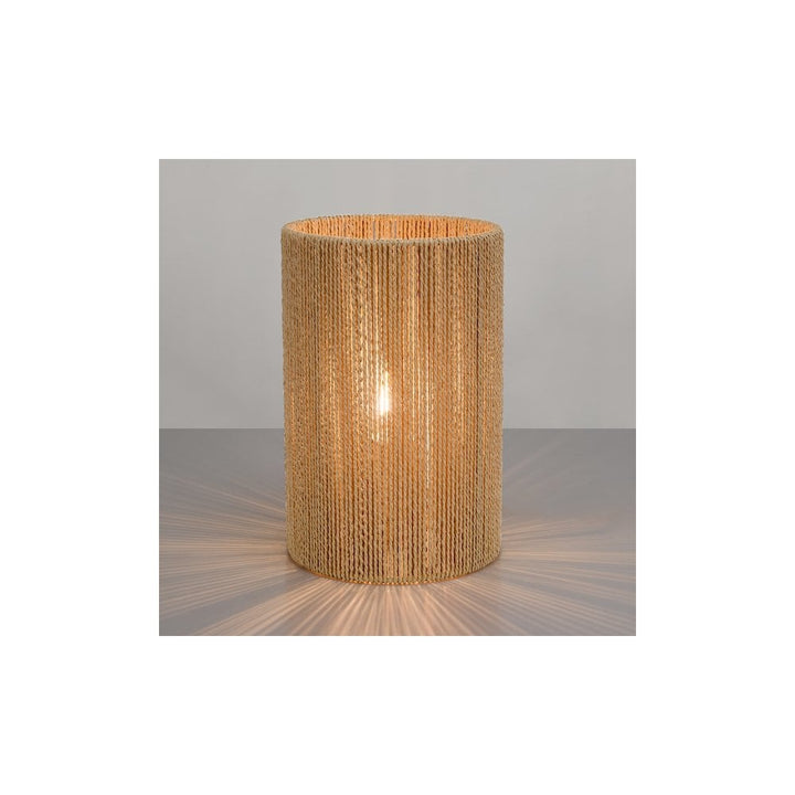 Dar KEO4229 Keona Table Lamp Natural String Shade