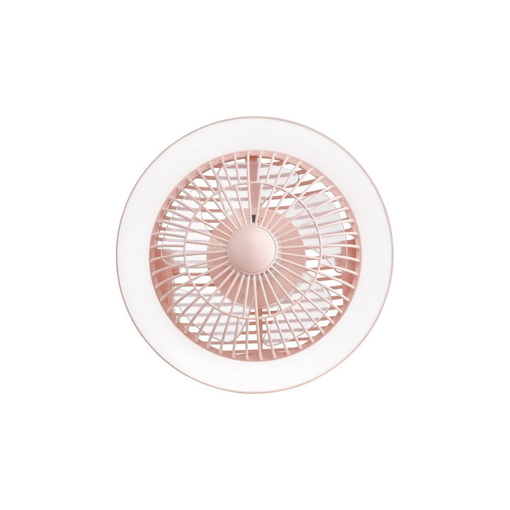 Dar TUR4103 Turbo Rechargeable Desk Fan With Lamp Pink LED