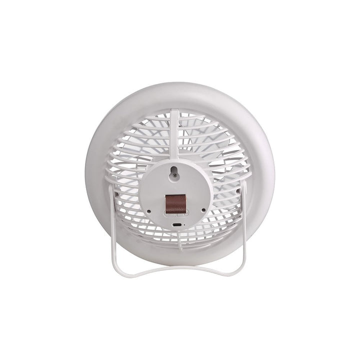 Dar TUR412 Turbo Rechargeable Desk Fan With Lamp White LED