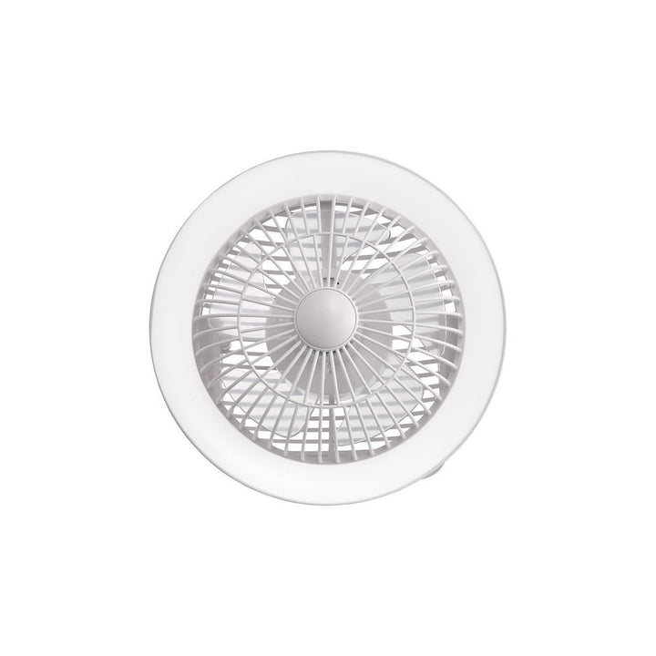 Dar TUR412 Turbo Rechargeable Desk Fan With Lamp White LED