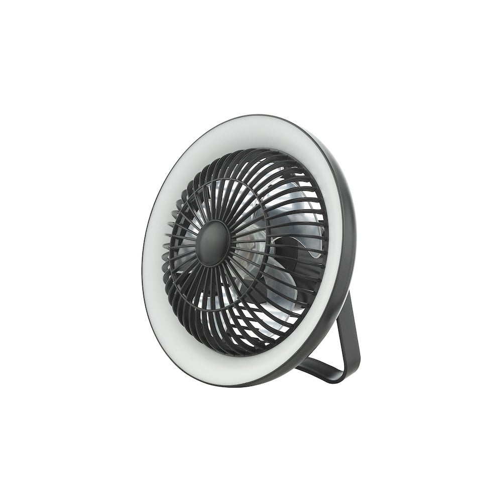 Dar TUR4122 Turbo Desk Fan With Lamp Black LED