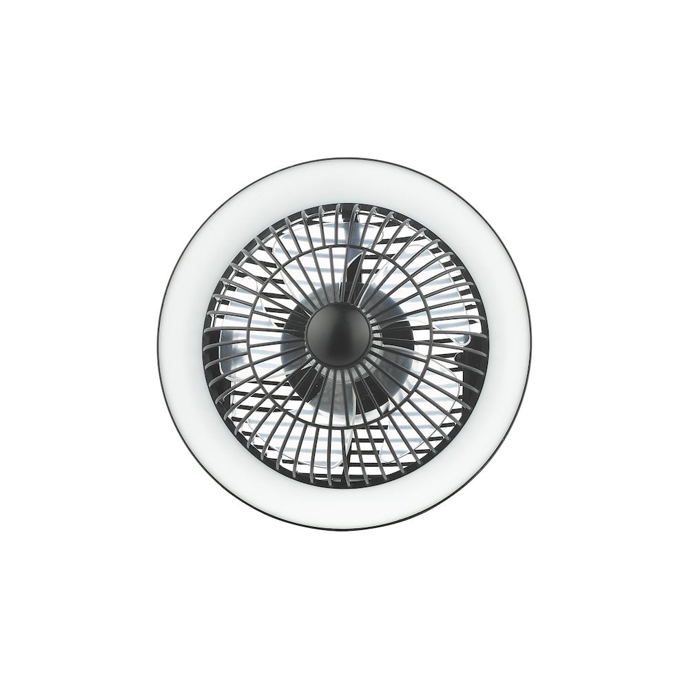 Dar TUR4122 Turbo Desk Fan With Lamp Black LED