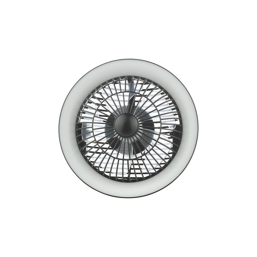 Dar TUR4122 Turbo Desk Fan With Lamp Black LED