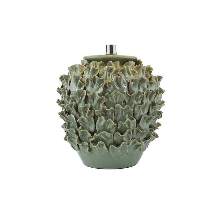 Dar AIL4224-PYR142 Ailsa Ceramic Table Lamp Green With Shade