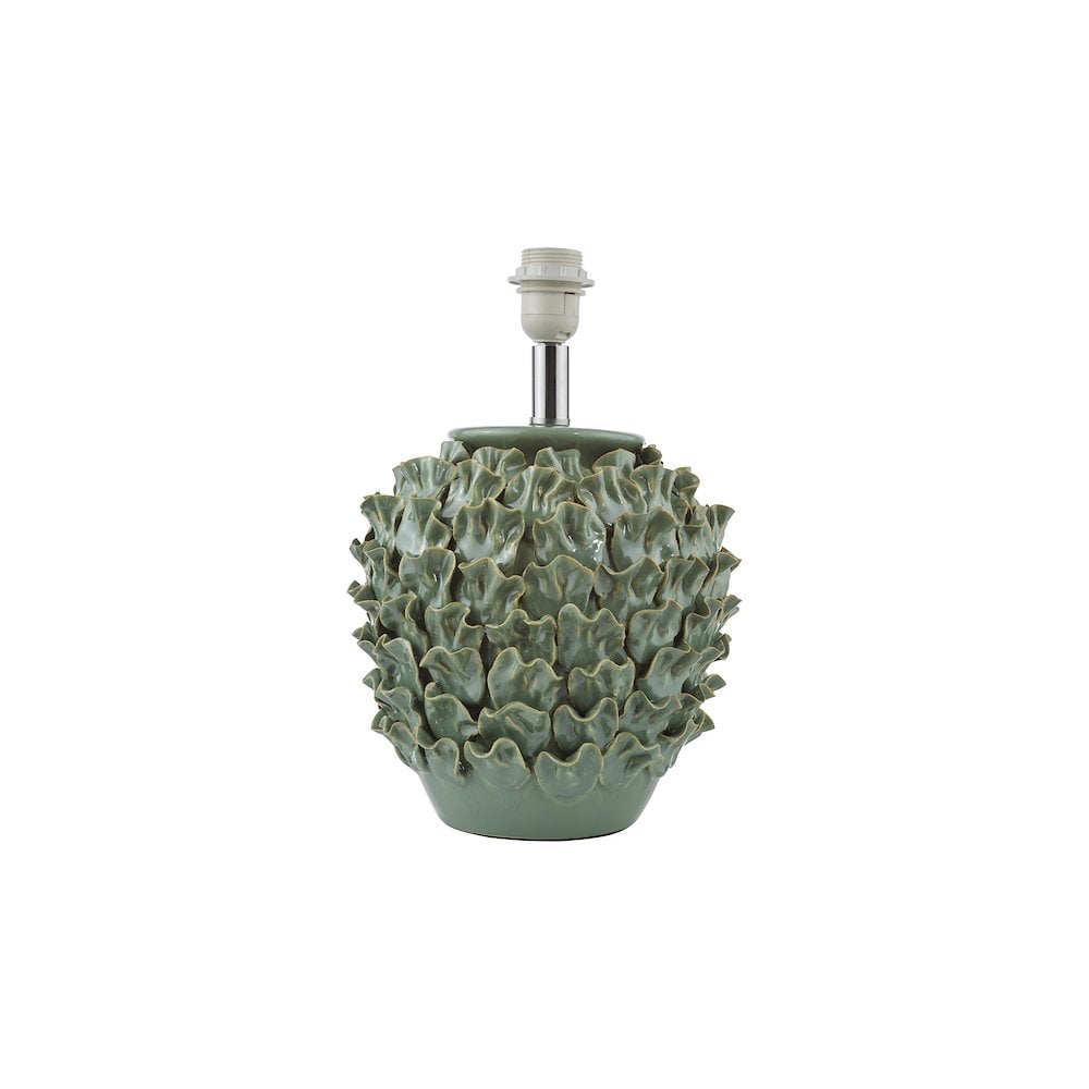 Dar AIL4224-PYR142 Ailsa Ceramic Table Lamp Green With Shade