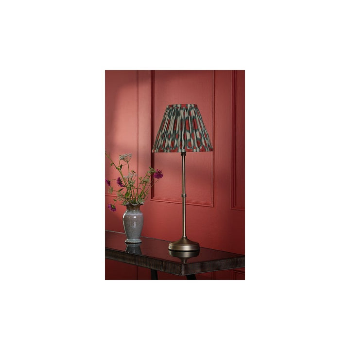 Dar DAH4275-IKA1025 Dahl Rechargeable Table Lamp Matt Antique Brass With Shade LED