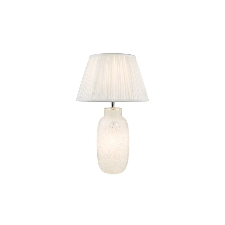 Dar ILE422-ULY1615 Ileana Table Lamp White Glass With Shade