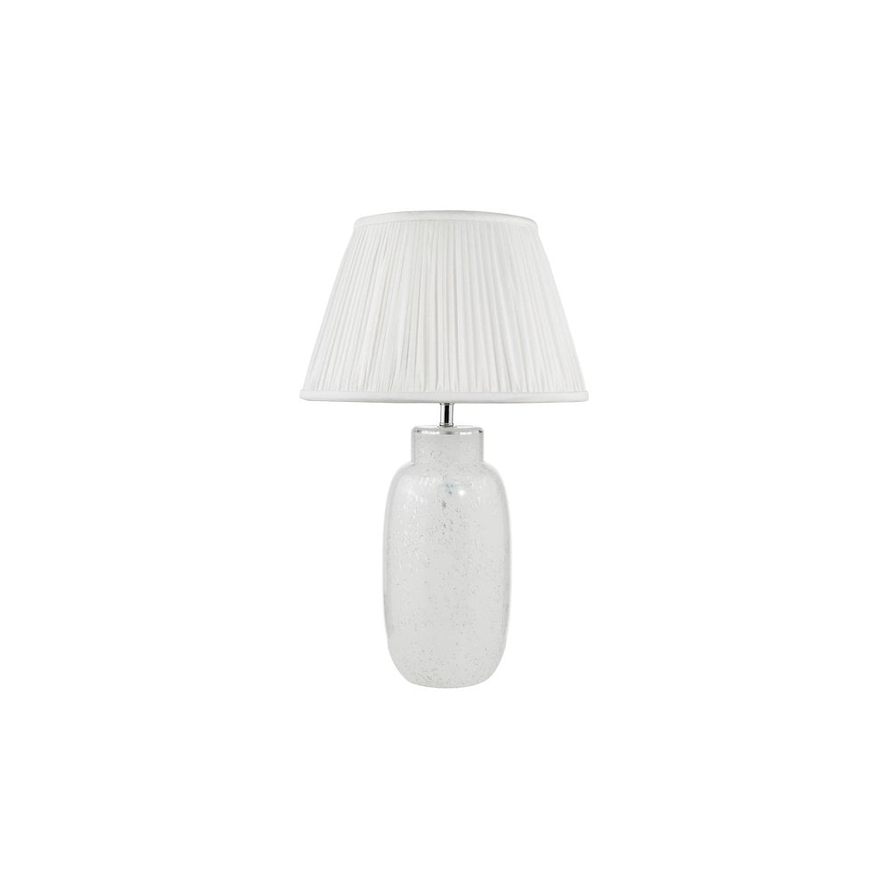 Dar ILE422-ULY1615 Ileana Table Lamp White Glass With Shade