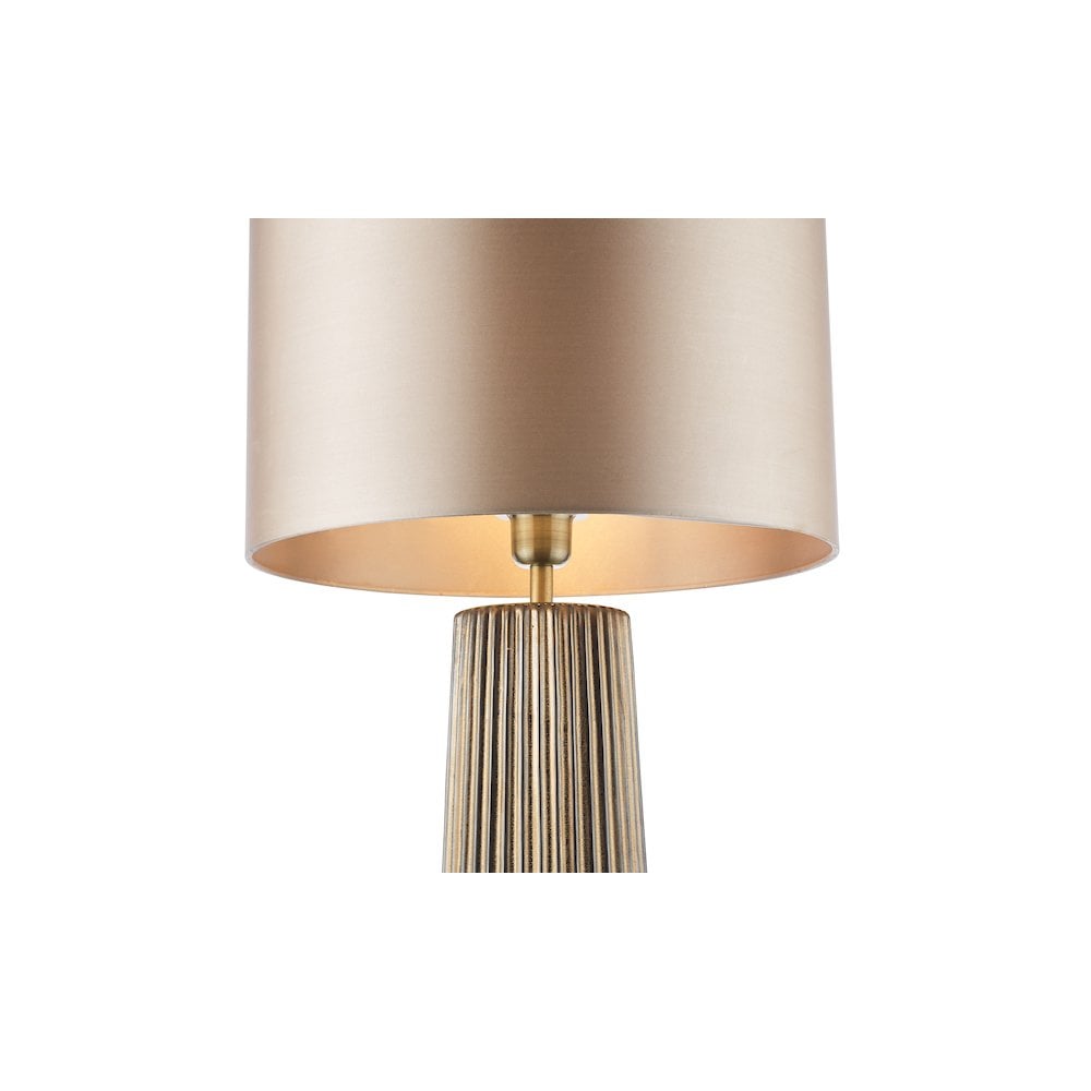 Dar MYL4229-LYR1629 Myla Ceramic Table Lamp Bronze With Shade