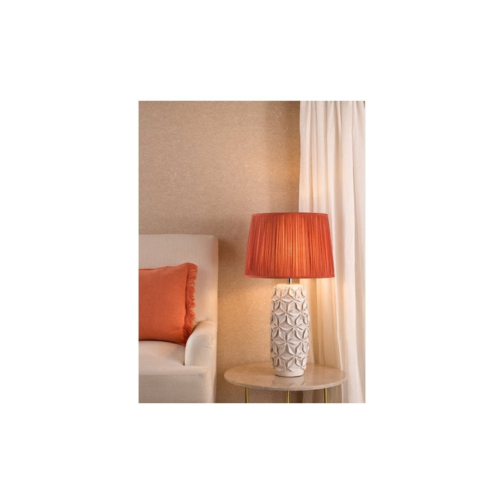 Dar NEU4229-ZEE1603 Neus Ceramic Table Lamp Natural With Shade