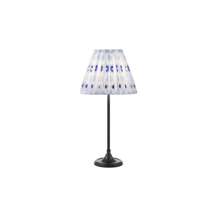 Dar PAD4222-IKA1023 Padme Table Lamp Matt Black With Blue Shade