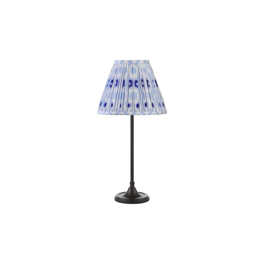 Dar PAD4222-IKA1023 Padme Table Lamp Matt Black With Blue Shade