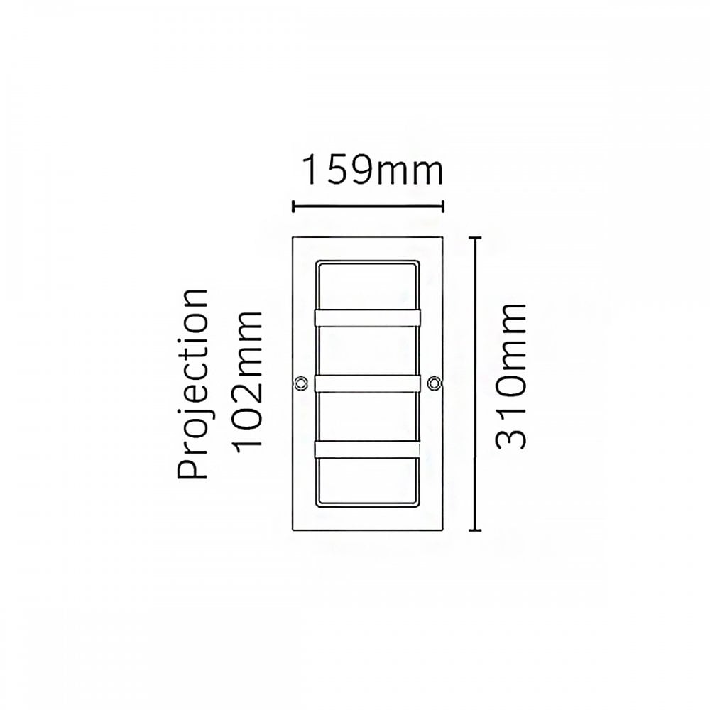 Norlys BODEN-E27-BLK-C Boden 1 Light Outdoor Wall Light Black (S)