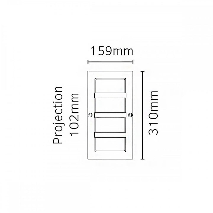 Norlys BODEN-E27-BLK-C Boden 1 Light Outdoor Wall Light Black (S)