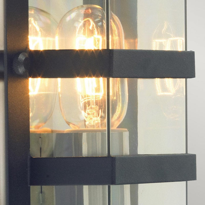 Norlys BODEN-E27-BLK-C Boden 1 Light Outdoor Wall Light Black (S)