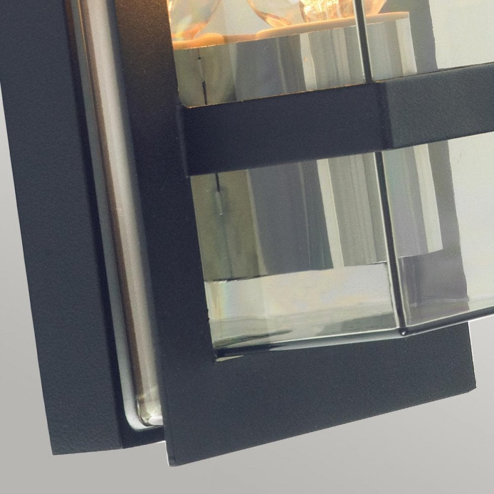 Norlys BODEN-E27-BLK-C Boden 1 Light Outdoor Wall Light Black (S)