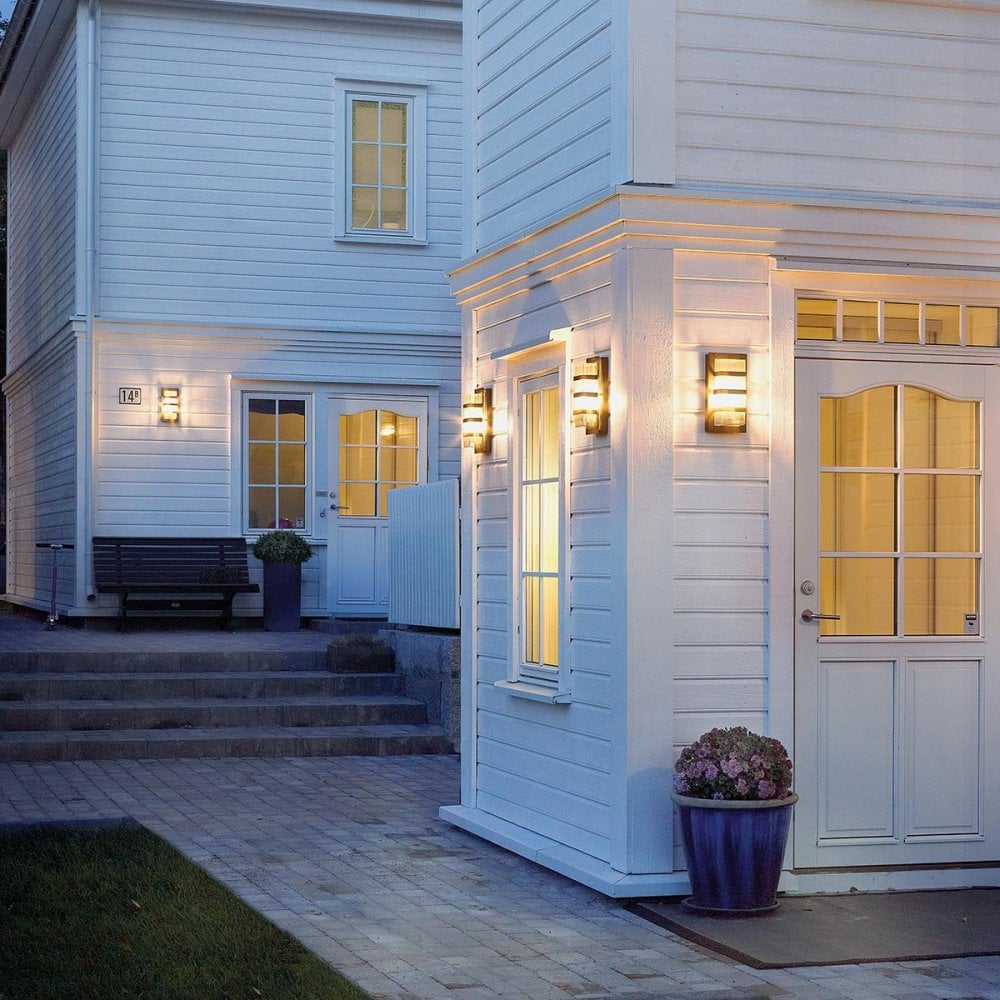 Norlys BODEN-E27-BLK-C Boden 1 Light Outdoor Wall Light Black (S)