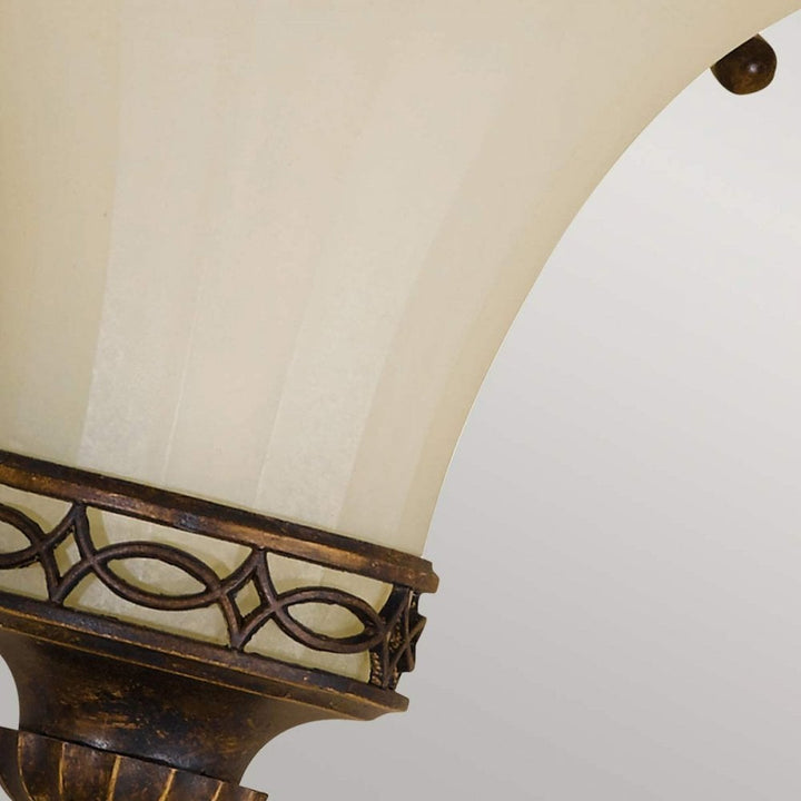 Feiss FE-DRAWING-ROOM-WU2 Drawing Room 1 Light Wall Light Walnut (S)