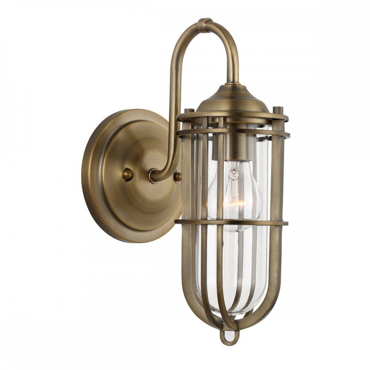 Quintiesse QN-URBANREST1 Urban Restoration 1 Light Bathroom Wall Light Dark Antique Brass (S)