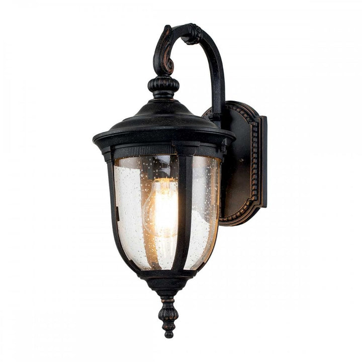 Elstead CL2-S Cleveland Outdoor 1 Light Small Wall Lantern Weathered Bronze (S)