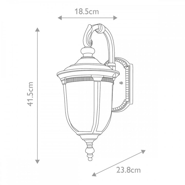 Elstead CL2-S Cleveland Outdoor 1 Light Small Wall Lantern Weathered Bronze (S)