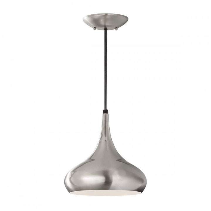 Feiss FE-BESO-P-M-BS Beso 1 Light Medium Pendant Brushed Steel (S)
