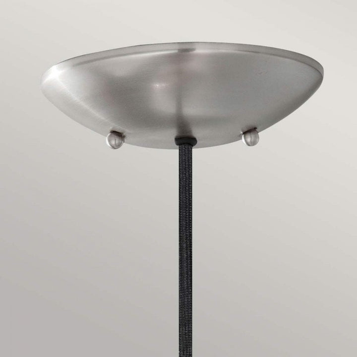 Feiss FE-BESO-P-M-BS Beso 1 Light Medium Pendant Brushed Steel (S)
