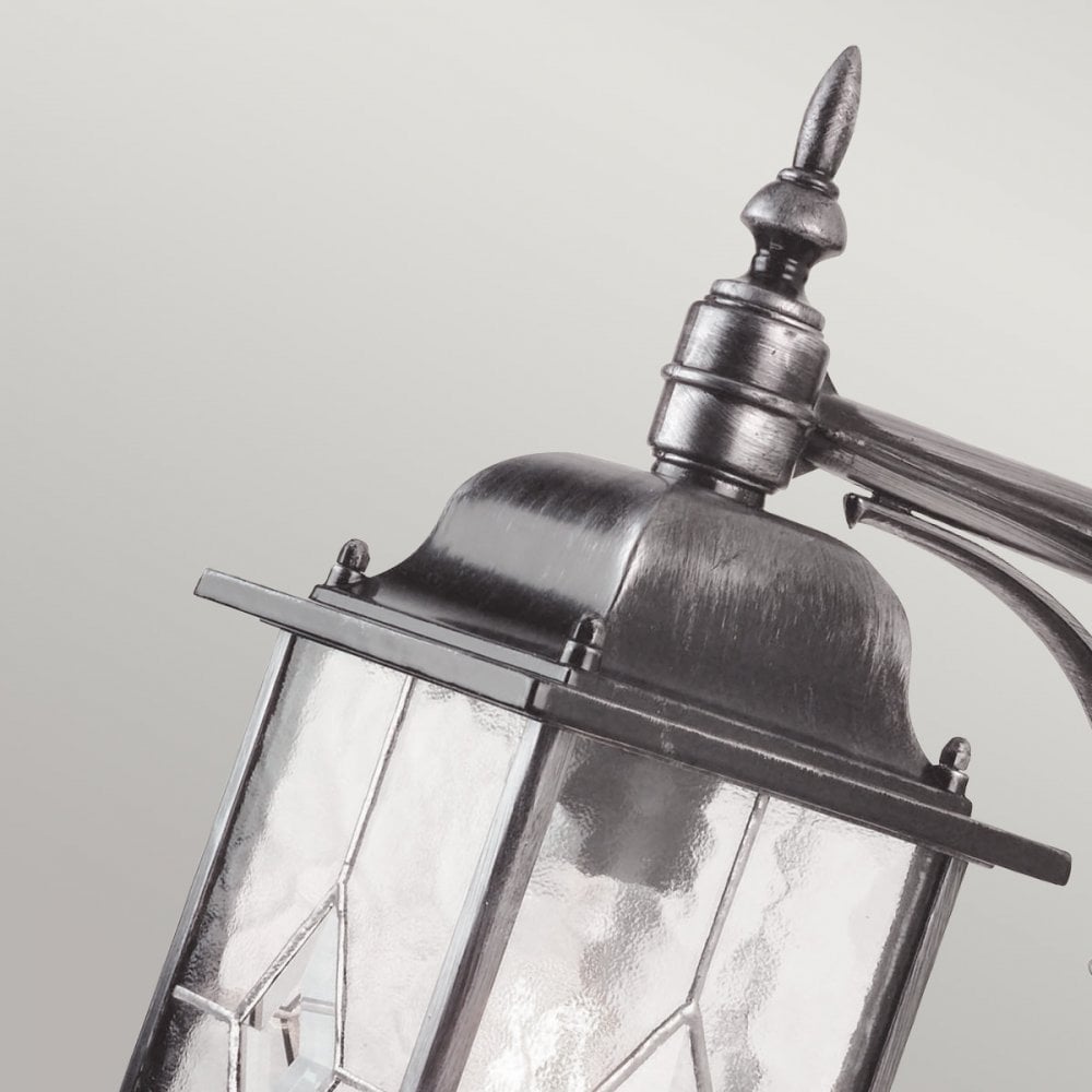 Elstead WX2 Wexford Outdoor 1 Light Down Wall Lantern Black/Silver (S)