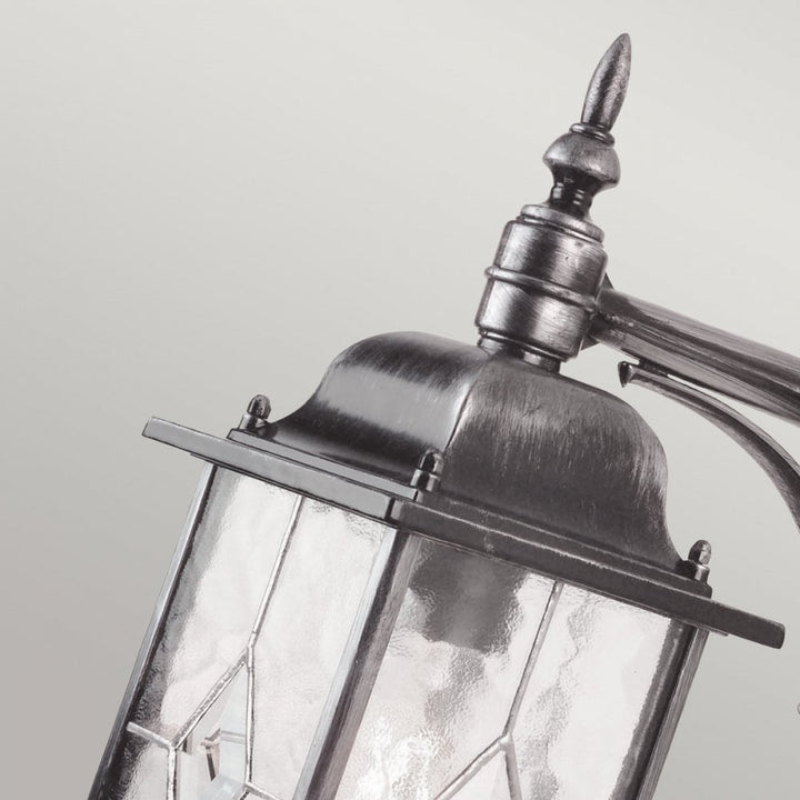 Elstead WX2 Wexford Outdoor 1 Light Down Wall Lantern Black/Silver (S)